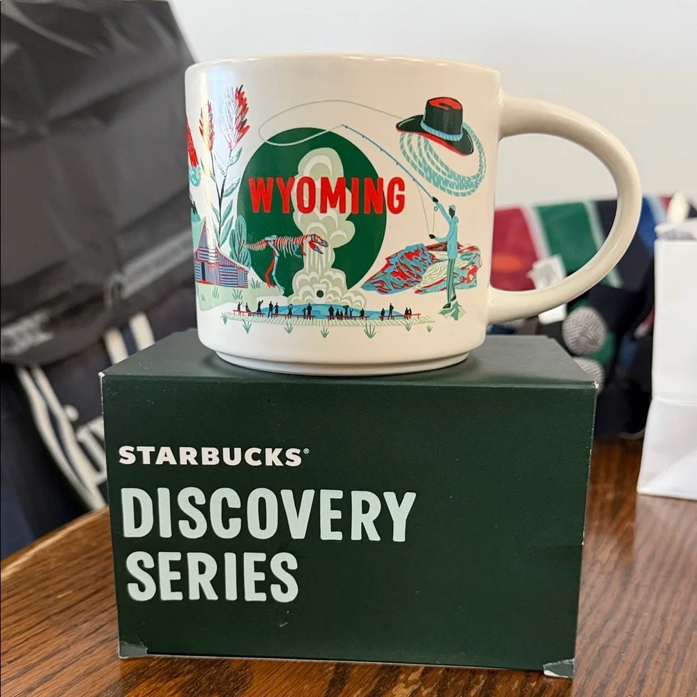 Starbucks Wyoming Mug with Vibrant Illustrations